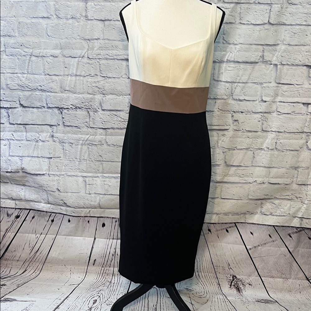 JAYGODFREY Sleeveless Cocktail Dress Colorblock Size 6 Lined